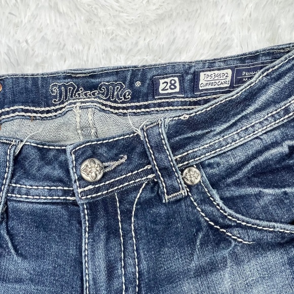 |•MISS ME•| Cuffed Capri Jeans Size 28 - Picture 11 of 16